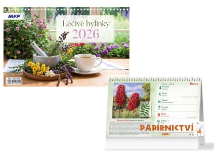 Kalendář 2026 stolní Léčivé bylinky 1061656