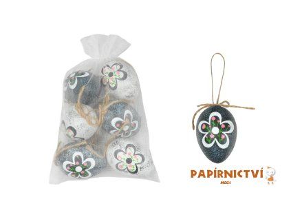 Vajíčka plast 6cm/6ks SB sáček 2221575