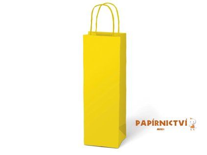 Taška MFP dárková T12 kraft 120x360x90 žlutá 5251232