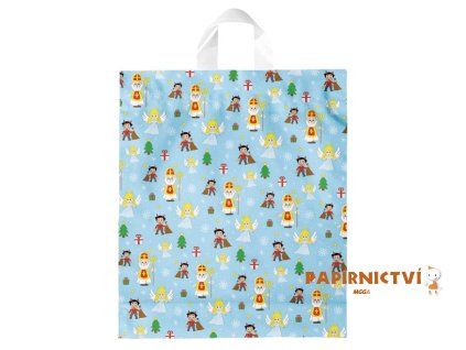 Igelitová Mikulášská taška XL vzor20 39x46x8 (s uchem) 5252742