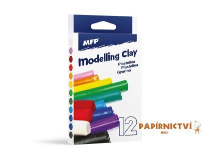 Modelovací hmota 12 ks barev 200g 5300748