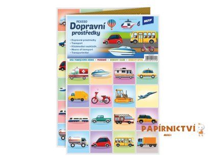 Pexeso MFP 3xA4 Dopravní prostředky 5301037