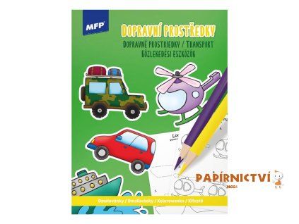 Omalovánky MFP A4 Dopravní prostředky 210x276mm/32 5301147
