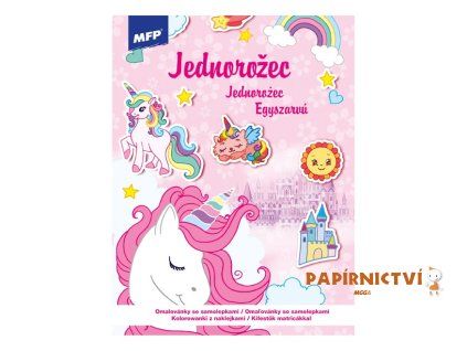 Omalovánky se samolepkami Jednorožec 210x295mm/32s 5301225