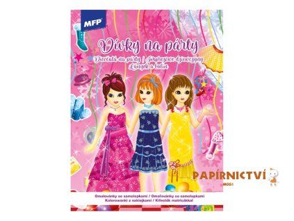 Omalovánky se samolepkami Dívky na párty 210x295mm/16s 5301226