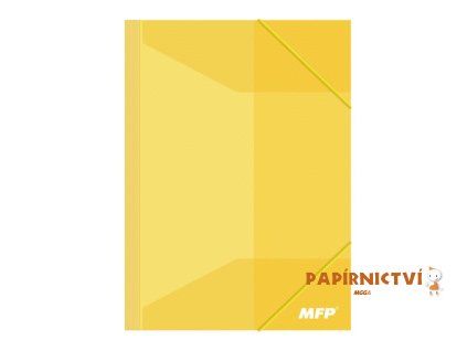 Složka M A4 žlutá 3 klop.s gumou PP 5370396