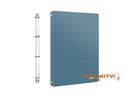 Pořadač M 4-kroužek A4 modrý 5371173