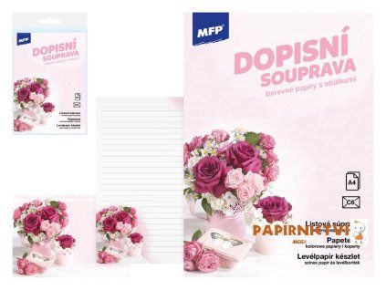 Dopisní papír barevný LUX 5+10 (Květy) 5550371