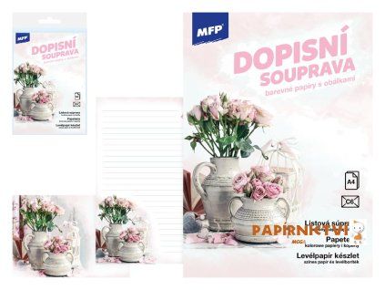 Dopisní papír barevný LUX 5+10 (Květy) 5550372