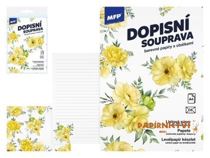 Dopisní papír barevný LUX 5+10 (Květy) 5550374