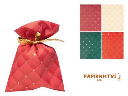 Sáček vánoční 25x40cm Velour 5800782