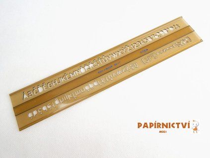Šablona 748008 písmenková 7mm 074800800000
