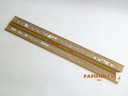 Šablona 748010 písmenková 10mm 074801000000