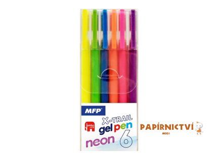 Gelové pero set BS 6ks NEON 6001413