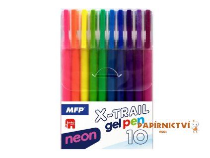 Gelové pero set BS 10ks NEON 6001417