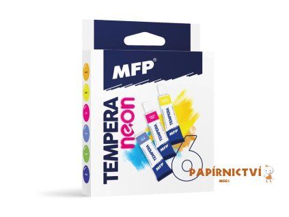 Temperové barvy set 6ks 12ml NEON 6300607