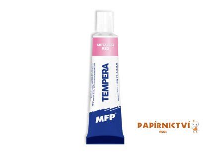 Temperové barvy 12ml METAL červená 6300619