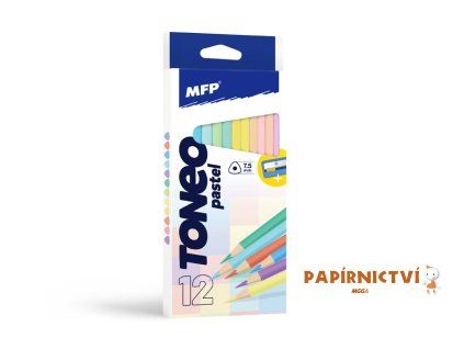 Pastelky MFP TONEO 12 ks Pastelové triangular s ořezávátkem 6300621