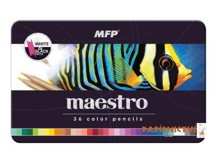 Pastelky MFP MAESTRO 36 ks kovová krabička 6300628