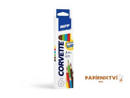 Pastelky MFP  6 ks triangular s ořezávátkem 6330509