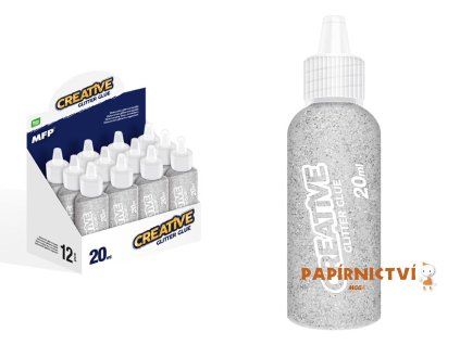 Lepidlo glitrové 20ml stříbrné 6330760