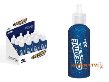 Lepidlo glitrové 20ml modré 6330762