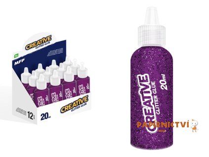 Lepidlo glitrové 20ml fialové 6330764