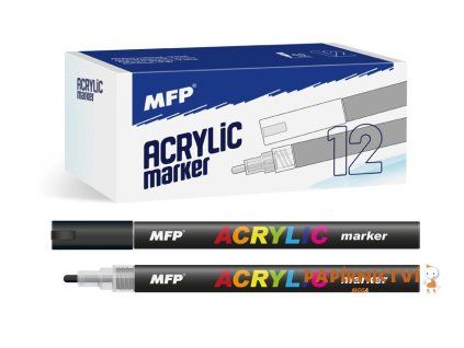 Akrylový popisovač MFP 4mm - černý 6410823