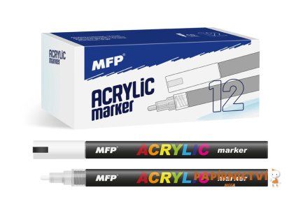 Akrylový popisovač MFP 4mm - bílý 6410824