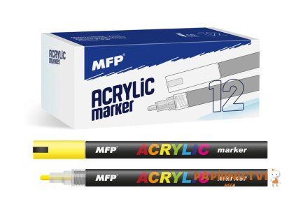Akrylový popisovač MFP 4mm - žlutý 6410832