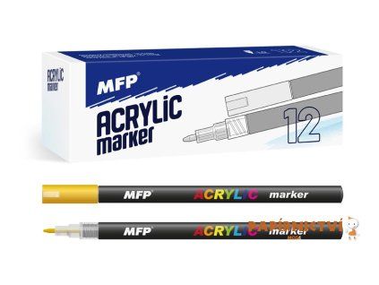 Akrylový popisovač MFP 1mm  - zlatý 6410833