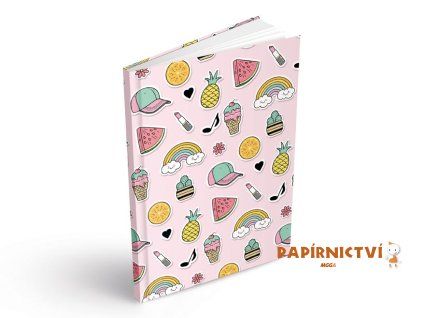 Záznamová kniha A6 MFP 100l/linka ZL6104 7501595