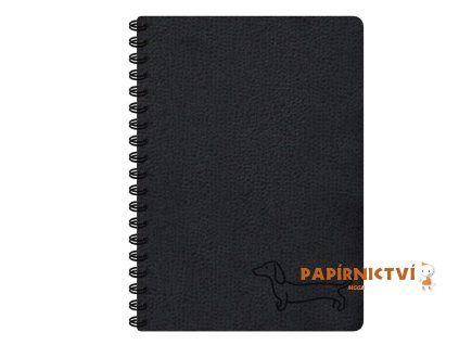 Blok se spirálou black 11x15cm 80l/70g 7501646