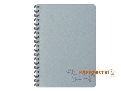 Blok se spirálou gray 11x15cm 80l/70g 7501648