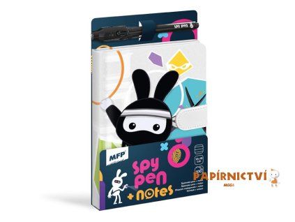 Blok s magnetem SPY NOTES - černý 7510188