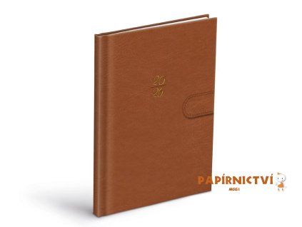 Diář 2026 T805 PU brown s magnetem 7781473