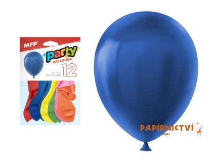 Balónek nafukovací 12ks sáček standard 23cm mix 8000101