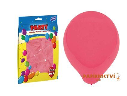 Balónek nafukovací standard 30cm růžový 8000120