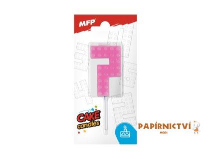 Dortová svíčka MFP blok č. 7 růžová 8800104