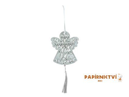 Závěs anděl beton 10cm 8886125