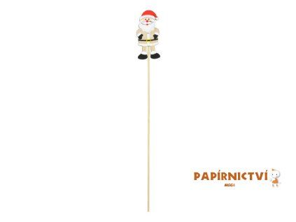 Zápich santa dřevo natur 7cm/29cm 8886139