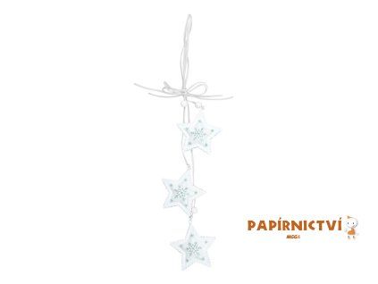 Závěs hvězdy 7cm, délka 38cm 8886156