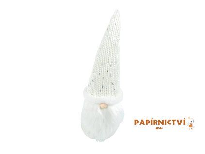 Skřítek bílý 25cm 8886227