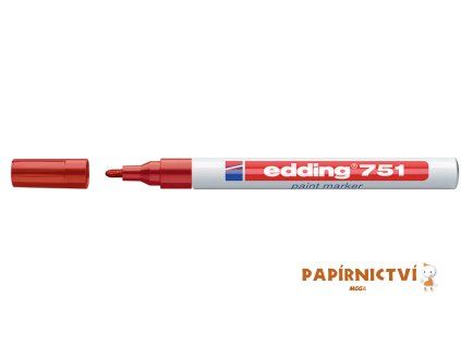 Lakový popisovač EDDING 751 - červený