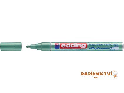Lakový popisovač EDDING 751 - metalický zelený 074