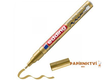 Lakový popisovač EDDING 753 kaligrafický - zlatý
