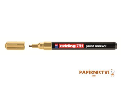 Lakový popisovač EDDING 791 - zlatý