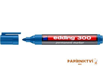Permanentní popisovač EDDING 300 - světle modrý