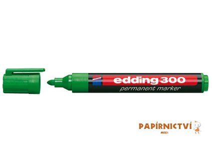 Permanentní popisovač EDDING 300 - zelený