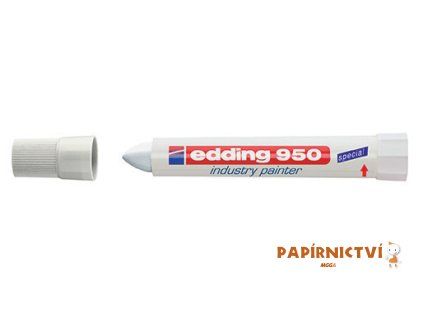 Permanentní průmyslová pasta EDDING 950 - bílý